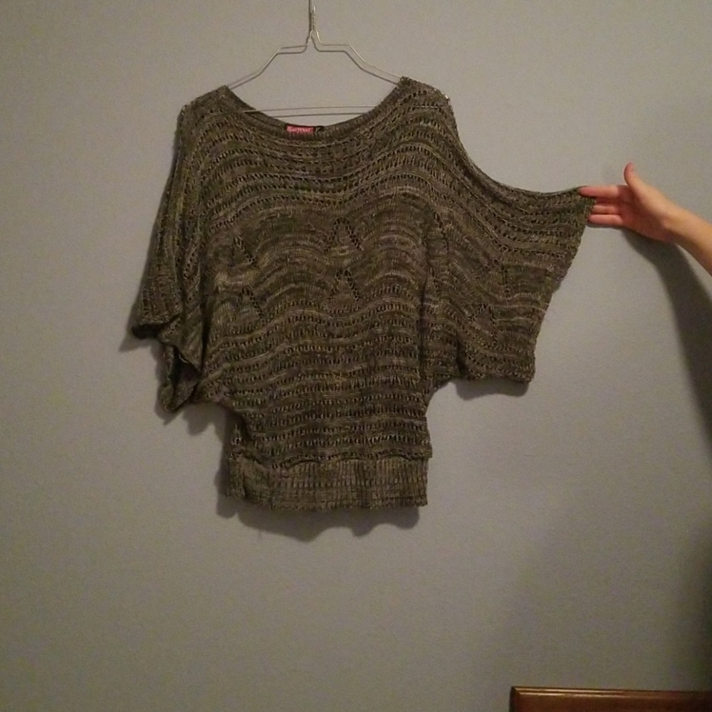 Grey butterfly top